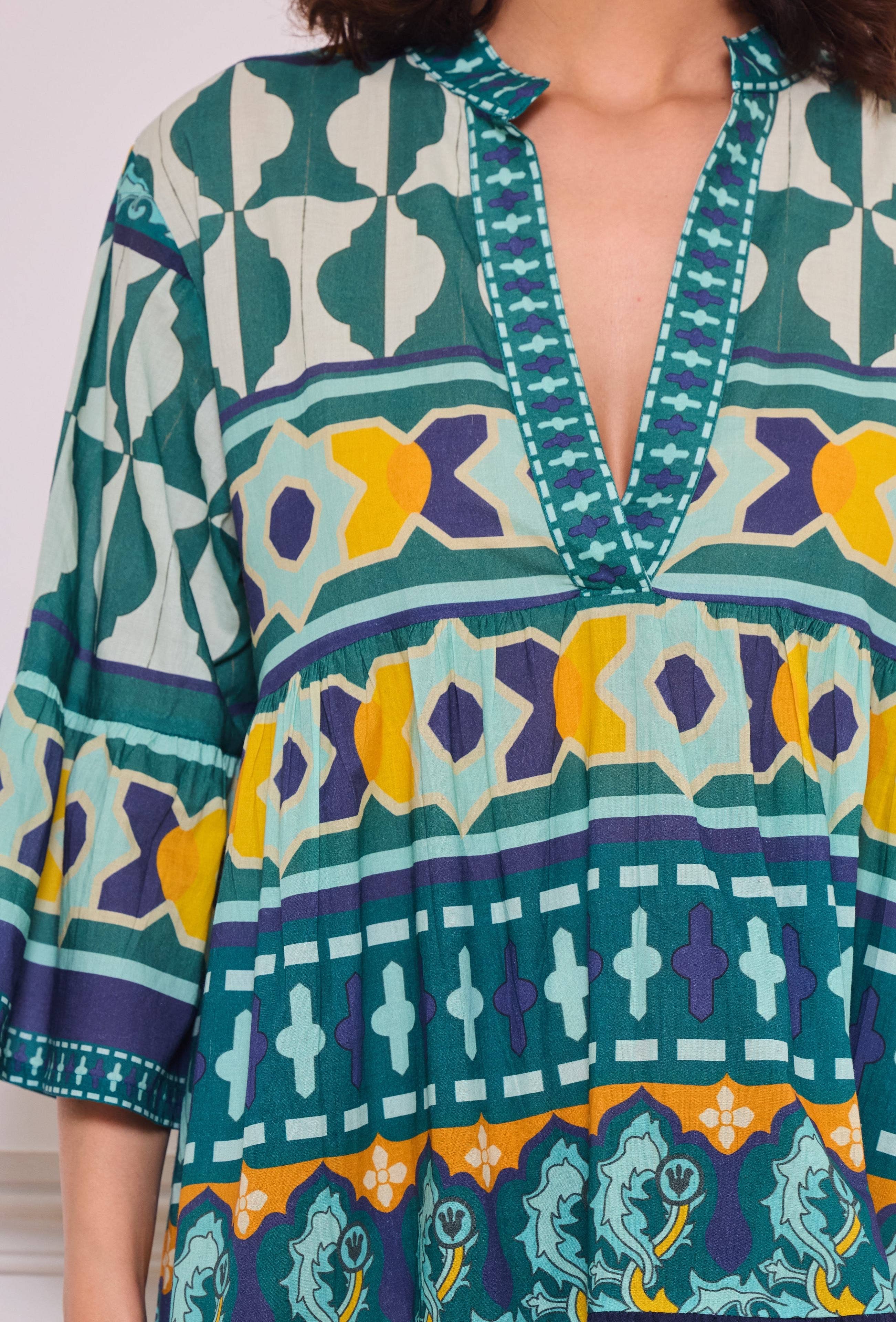 IP  Long batik cotton dress - Orice for wholesale on Faire5