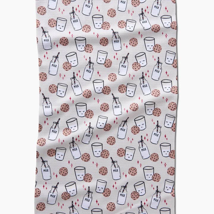 Geometry - Wholesale Tea Towel - Milk And Cookies Tea Towel