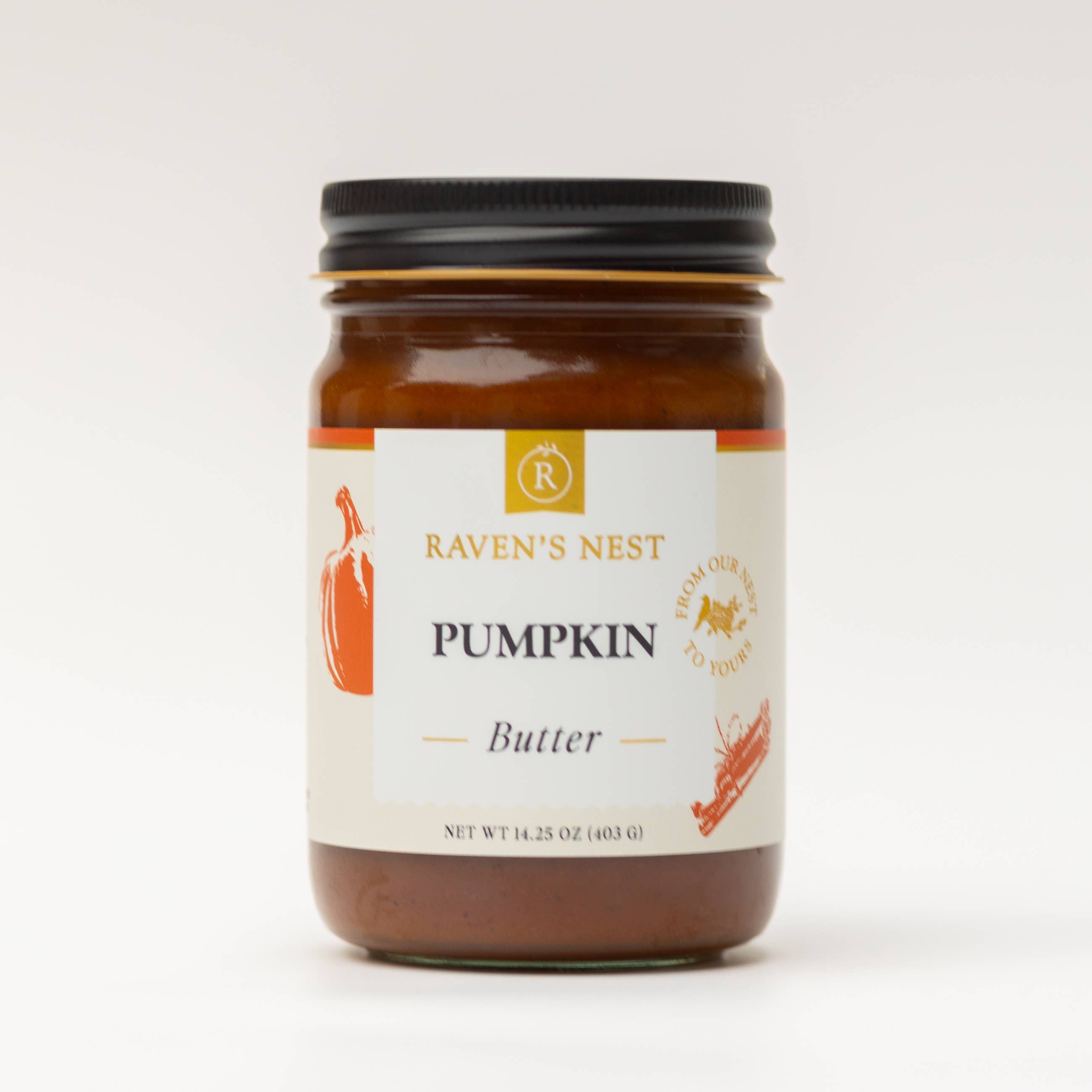 Raven's Nest Gourmet - Wholesale Preserves - Pumpkin Butter - 14.25 oz.