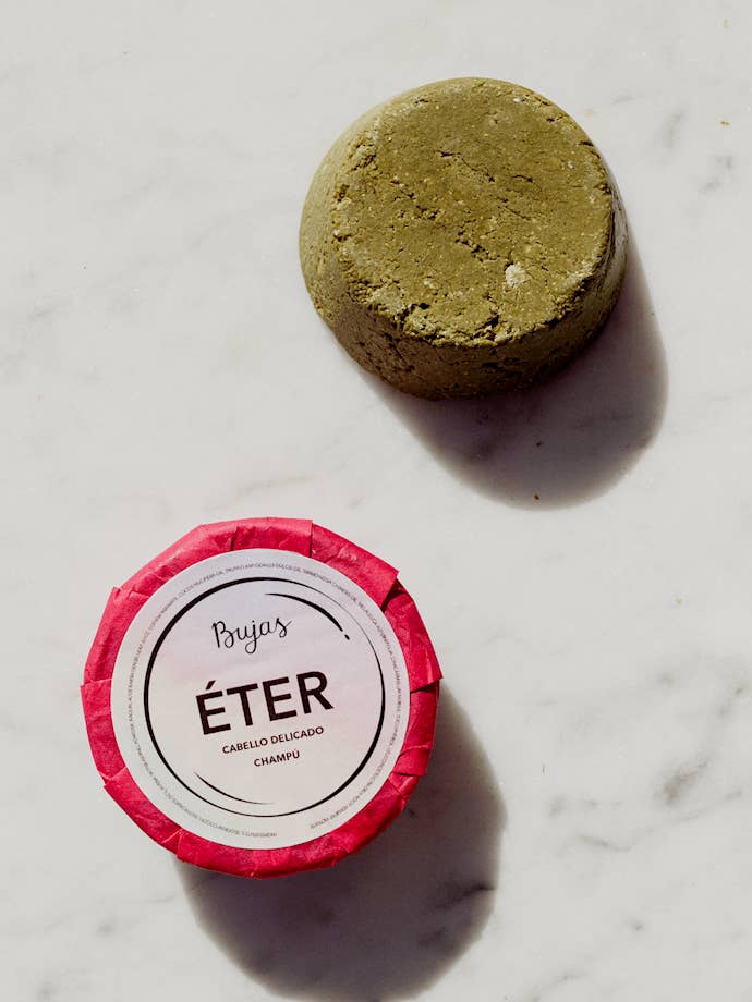 Champú Sólido natural y vegano para cueros cabelludos sensibles- ÉTER para venta al por mayor de Bujas Market