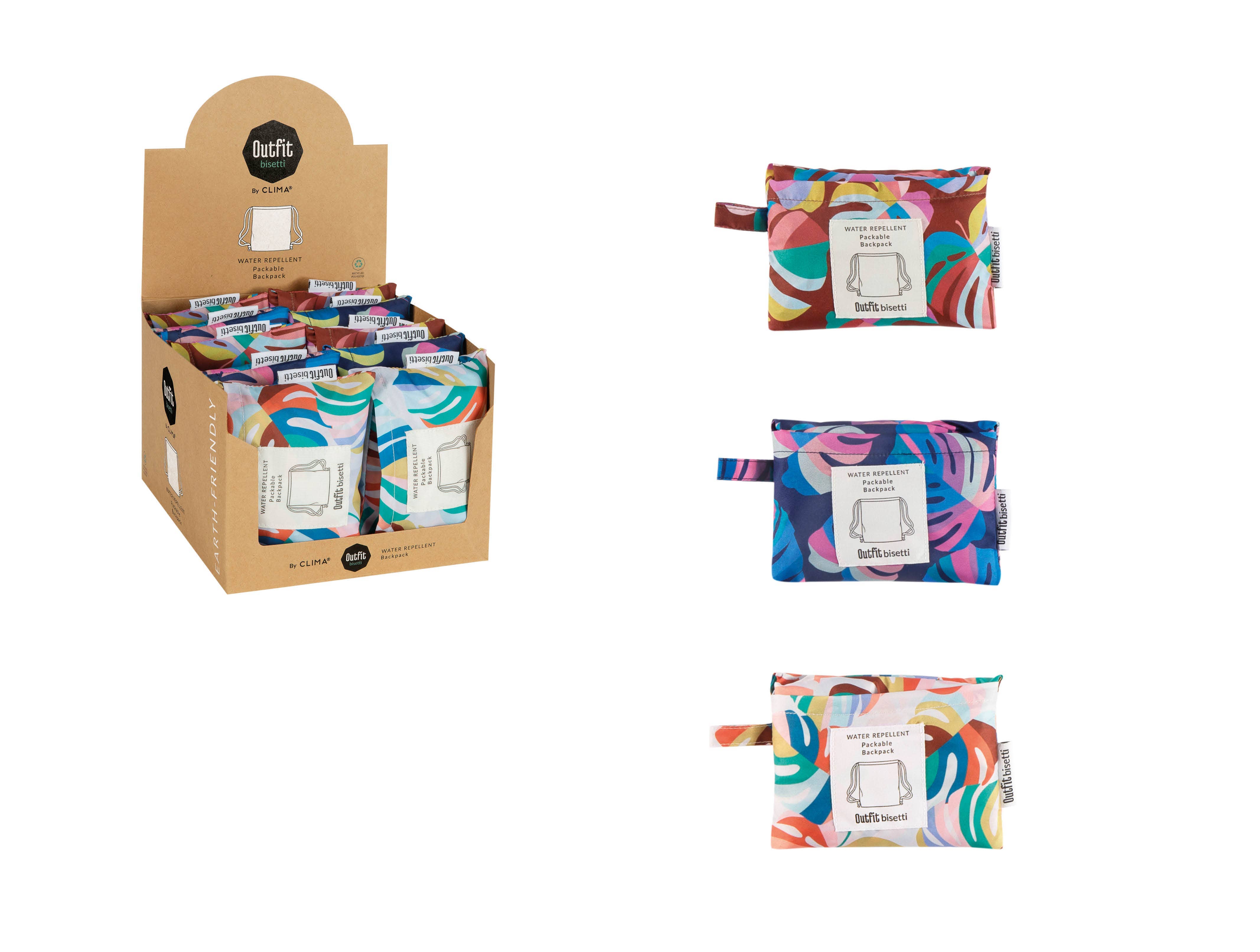 Mkr International - Wholesale Backpack - Women's - Tropical Self-Folding Backpack | Recycled & Waterproof0