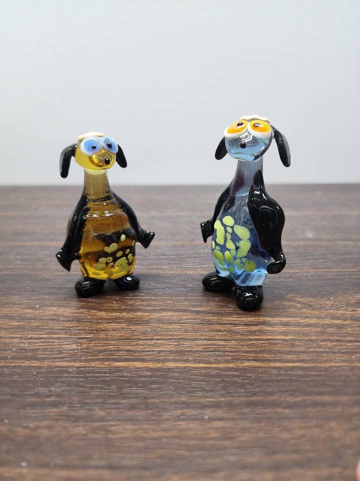 Naturally Colored Glass Figurine - Handcrafted - Sheep Design for wholesale by Glass by Iness