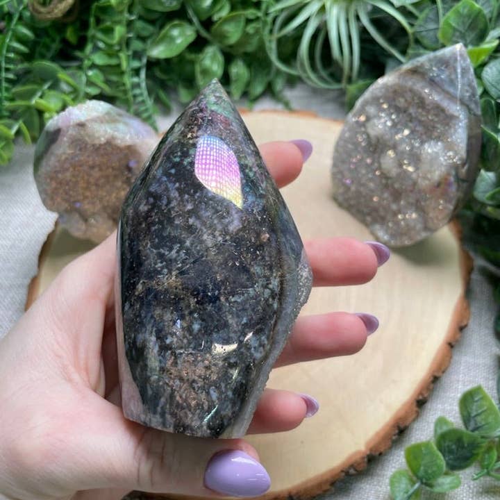 Copper Ashes - Wholesale Spiritual Stone/Crystal - Aura Plated Sphalerite Freeform7