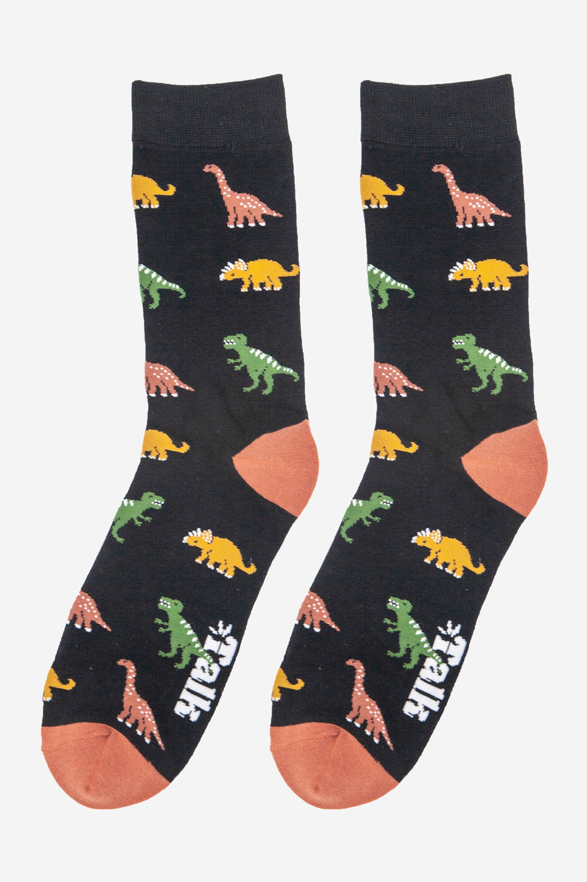 Sock Talk – wholesale Strumpor - Herr – Bambustrumpor med dinosaurietryck för män2