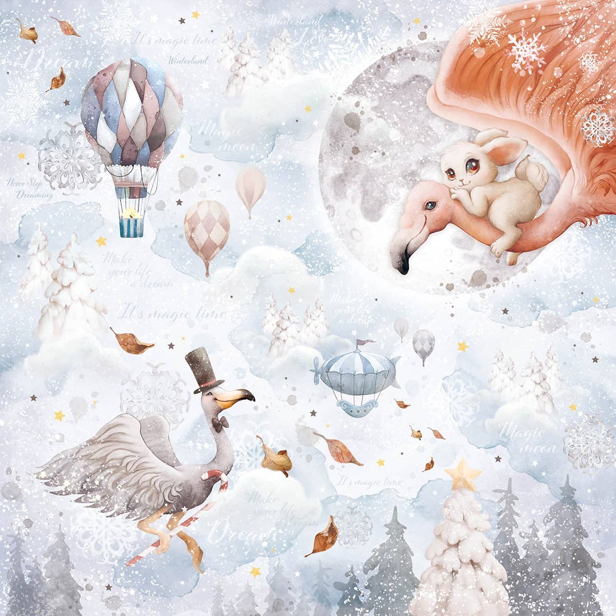 Ecstasy Crafts Distributing - Wholesale Scrapbook - Dreamland Pad 8x8 12/Pkg1