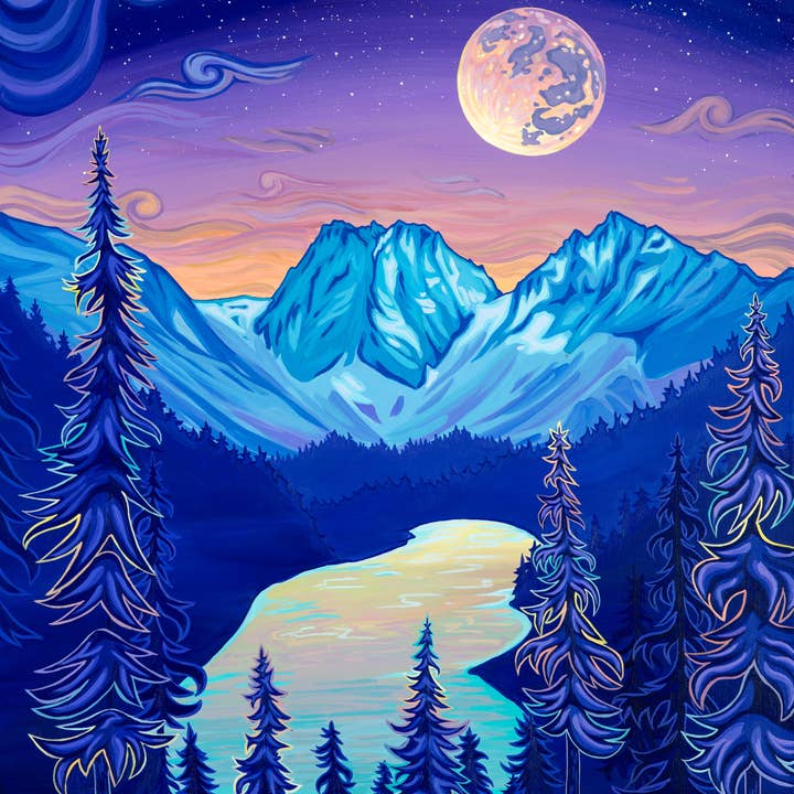 „Colchuck Constellations“ Udskriv for engroshandel hos Gianna Andrews Studio