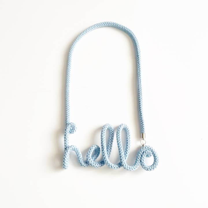 Handmade by Tinni - Wholesale Geweven ketting - The Hello Word Necklace - Handgemaakt door Tinni15