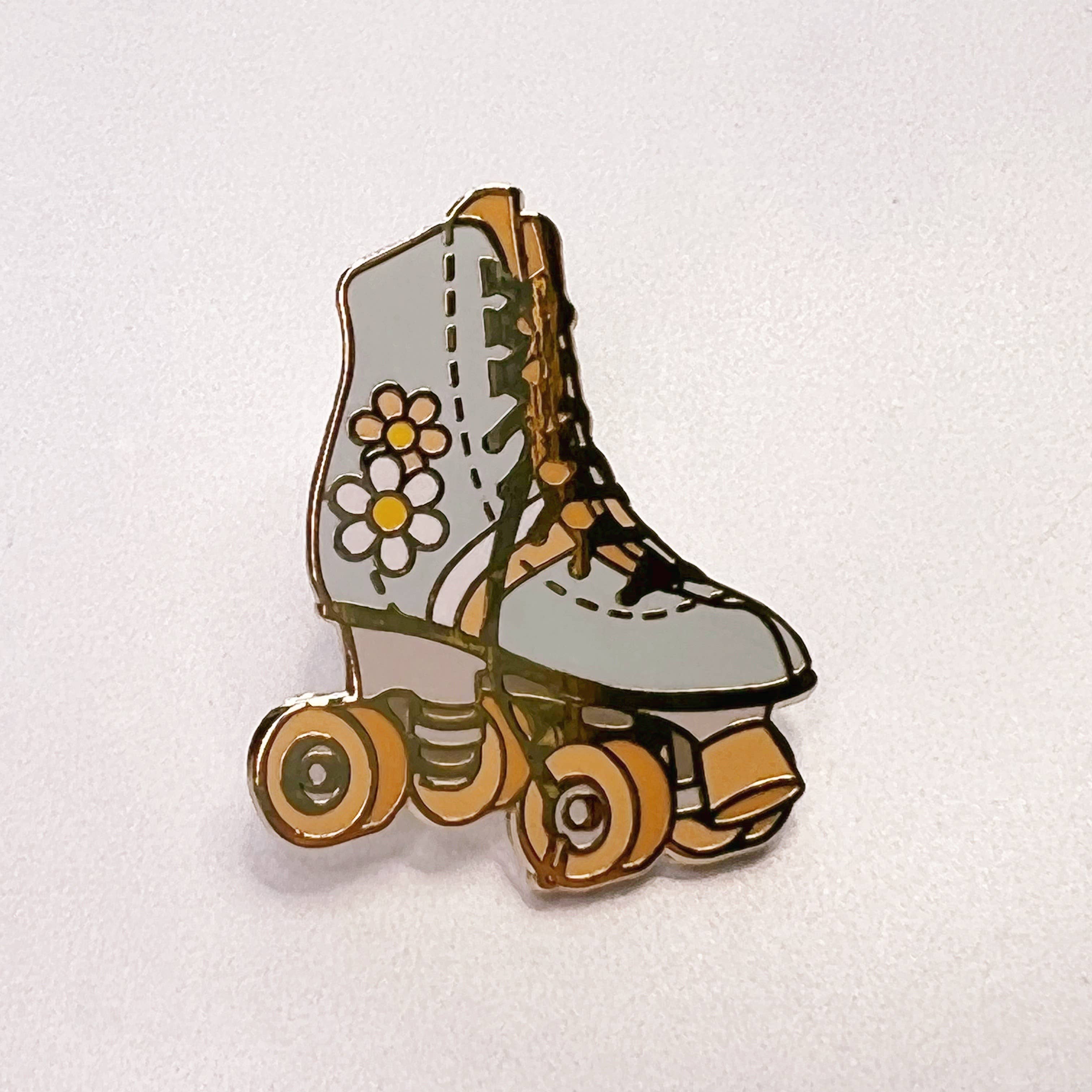 Wildflower + Co. - Wholesale Lapel Pin/Button - Roller Skate Enamel Pin - All6
