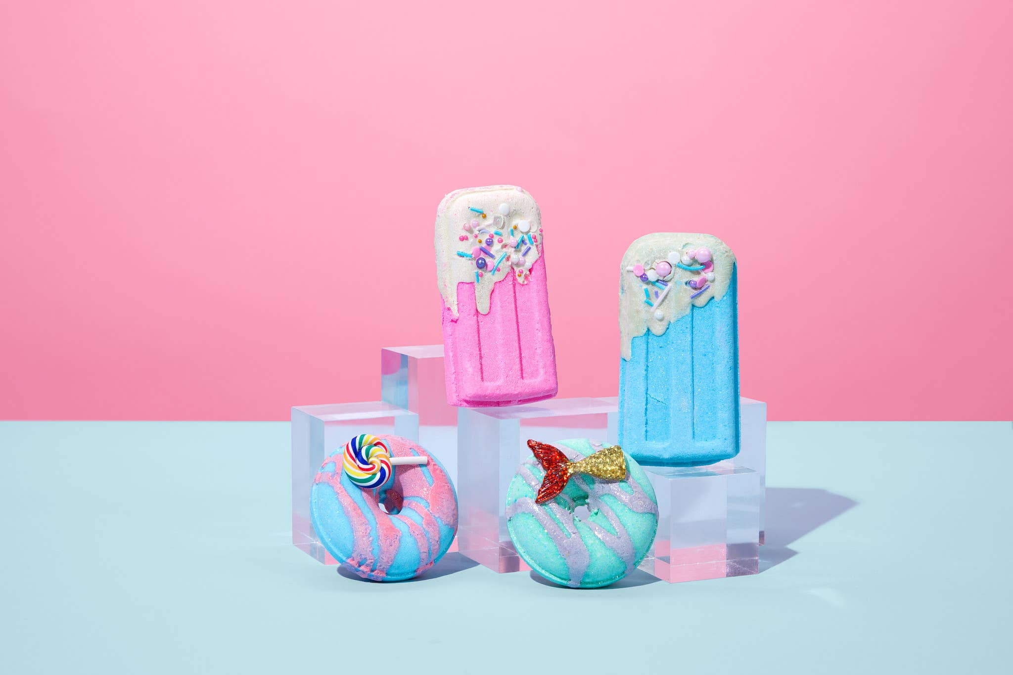 The Lavish Goat – wholesale Bath bomb/fizz – Pink Popsicle Prize Inside Bath Bomb3