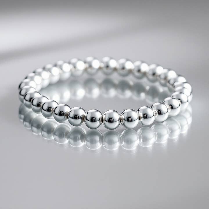 bara boheme - Wholesale Beaded Bracelet - 5mm | Stretchy Anti-Tarnish 14K Gold Filled Bracelet
