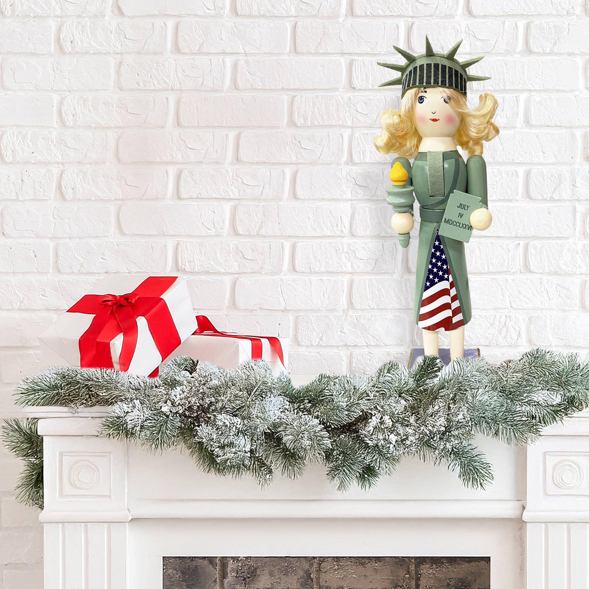 Santa’s Workshop Inc. - Wholesale Holiday Nutcracker - 14" State of Liberty Nutcracker5