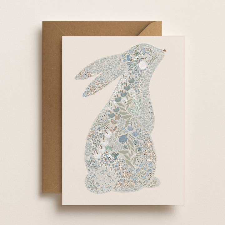 Kanin Gratulationskort | Dopkort | Blått Nyföddkort för wholesale av Minibeau