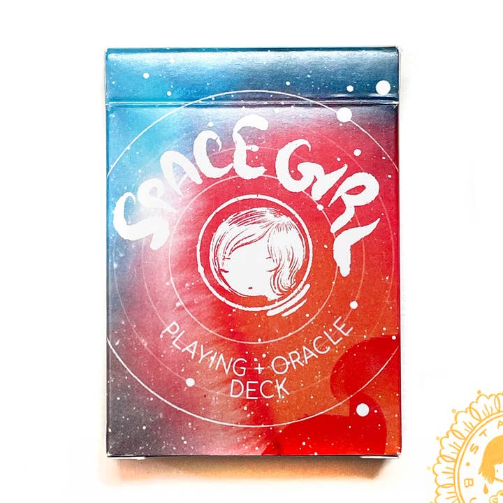 Deck - Space Girl - Playing card and Oracle deck for wholesale by Stasia Burrington Illustration