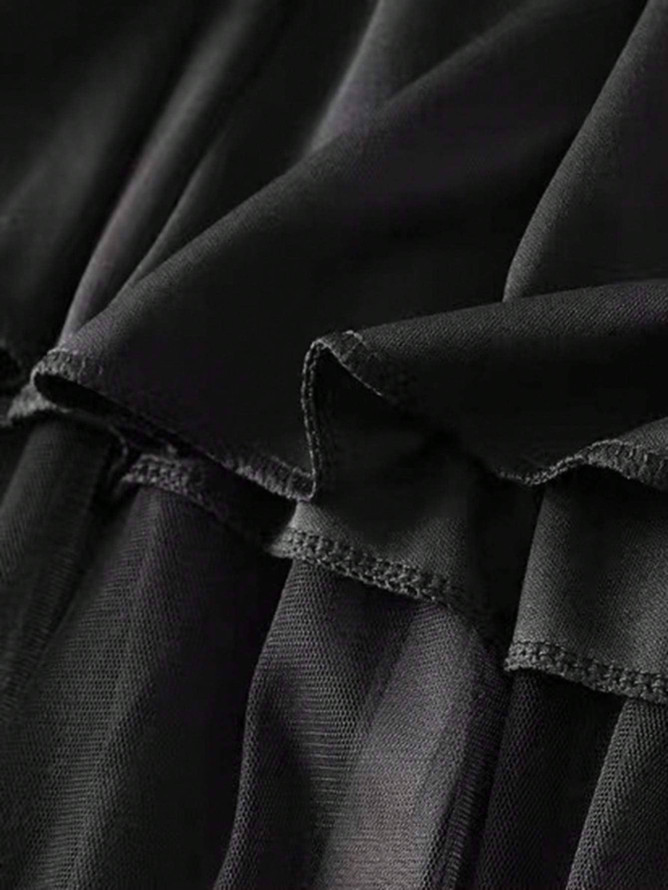 Fashion Combination - Wholesale Skirt - Women's - ruffle hem pleated tulle midi skirt4