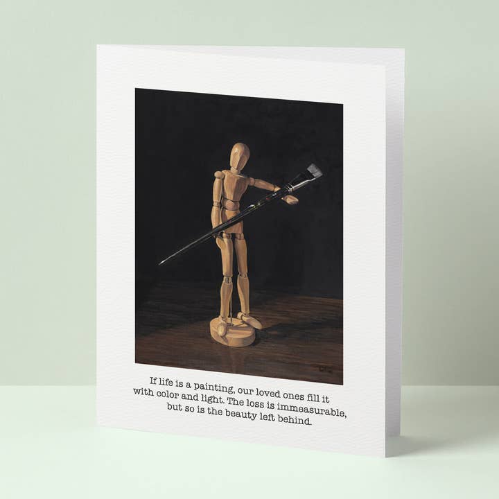 "Si la vie est une peinture" Carte de vœux pour la vente par Betsie Studios