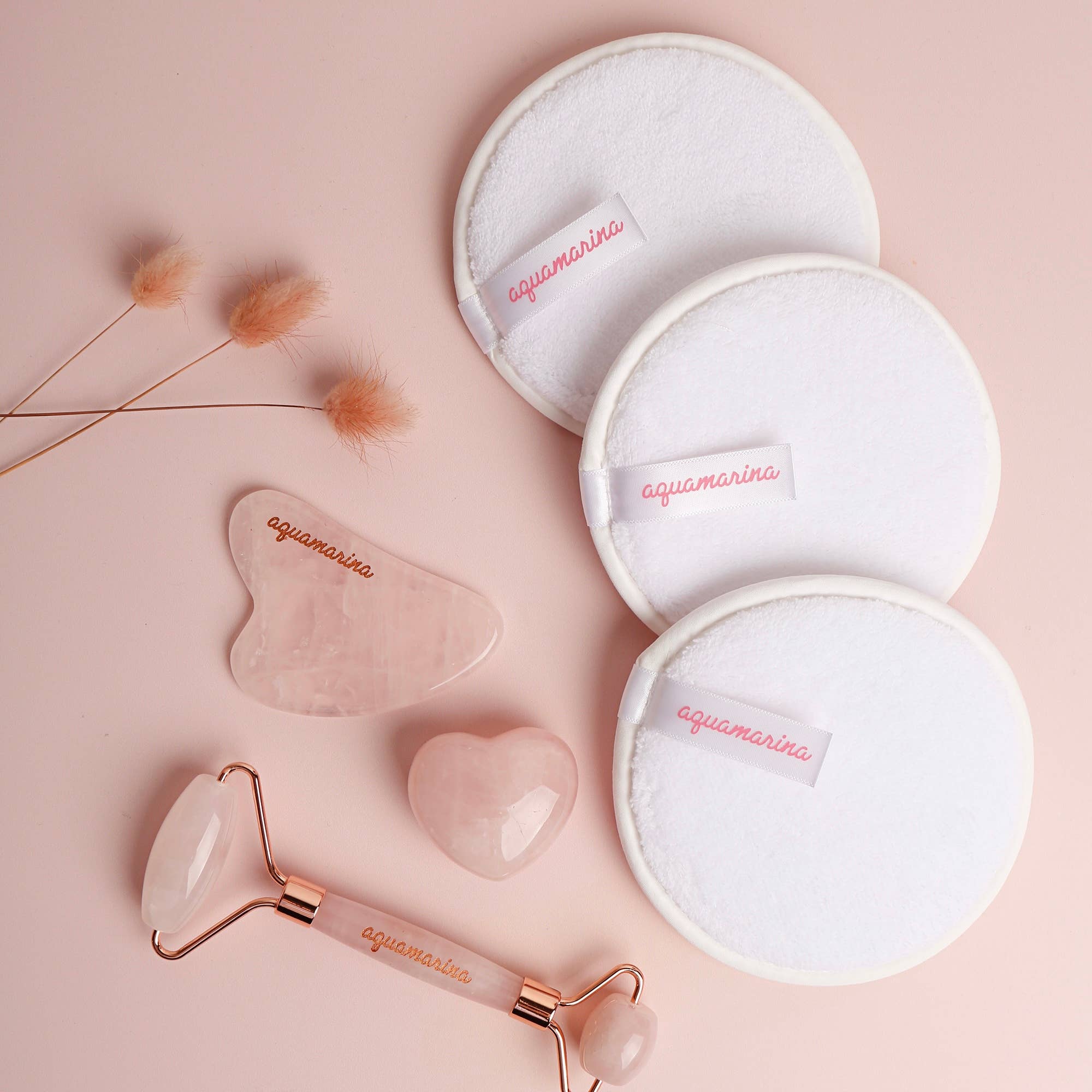 Aquamarina Beauty – wholesale Cotton pad – Magic Cleansing Puffs • Set of 3 in Pouch3