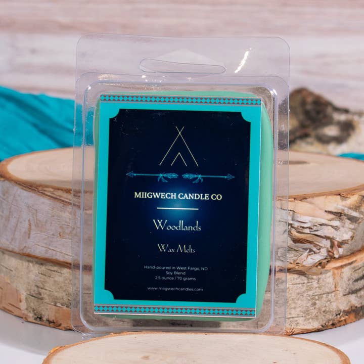 Woodlands Wax Melts for wholesale by Miigwech Candle Co LLC