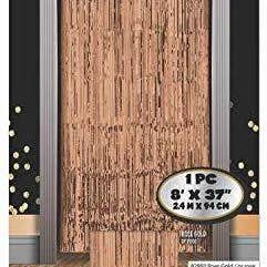 Tenda Doorway Tinsel, oro rosa per la vendita all'ingrosso da parte di Party Expo, LLC