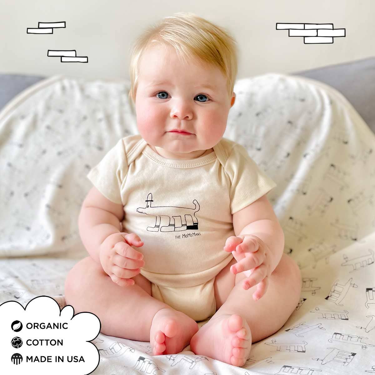 The MoMeMans - Wholesale Bodysuit (Non-Footed) - Baby - Organic Cotton Baby Onesies6