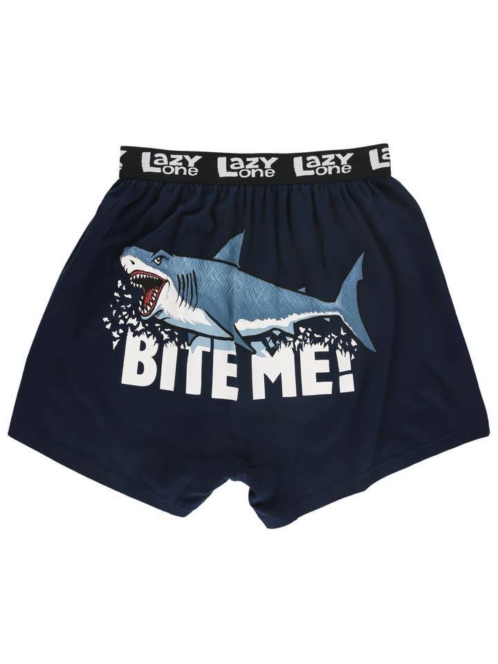 Lazy One - Wholesale Underwear - Men's - Bite Me Shark Boxer