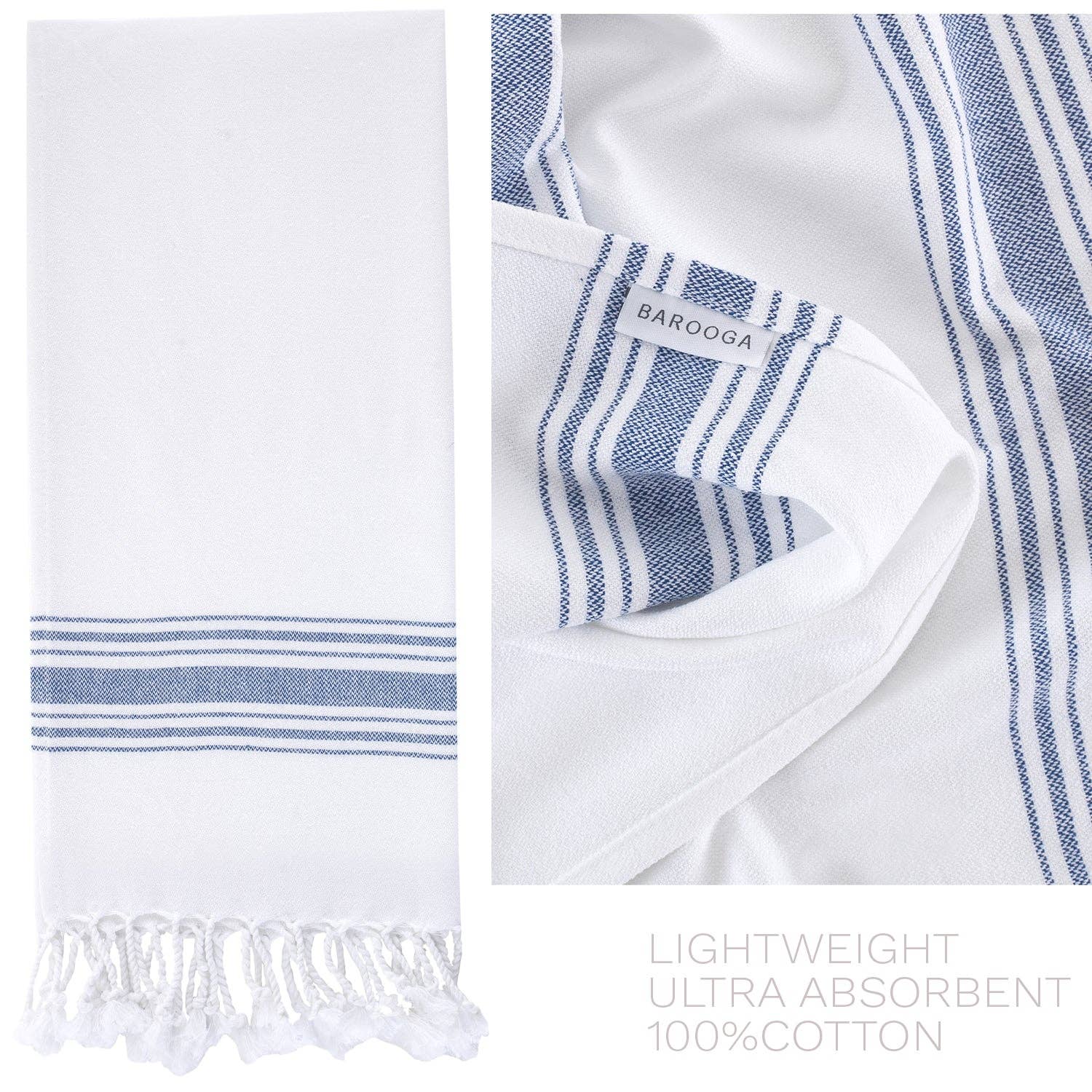 Barooga - Wholesale Hand Towel - Farmhouse Turkish Hand Towel (Set of 3), 18 x 38 inches56