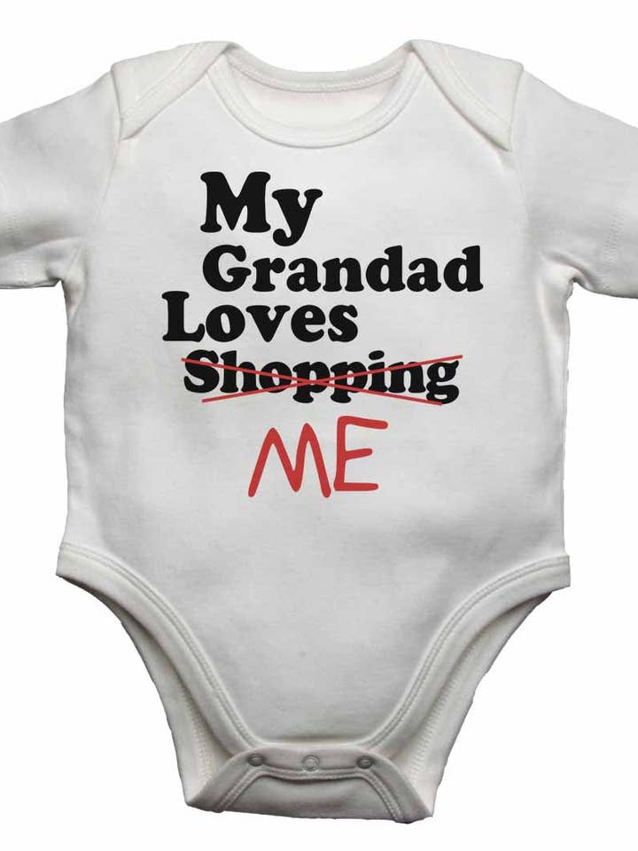 My Grandad Loves Me Not Shopping - Babywesten für den Großhandel von Little Ratbag