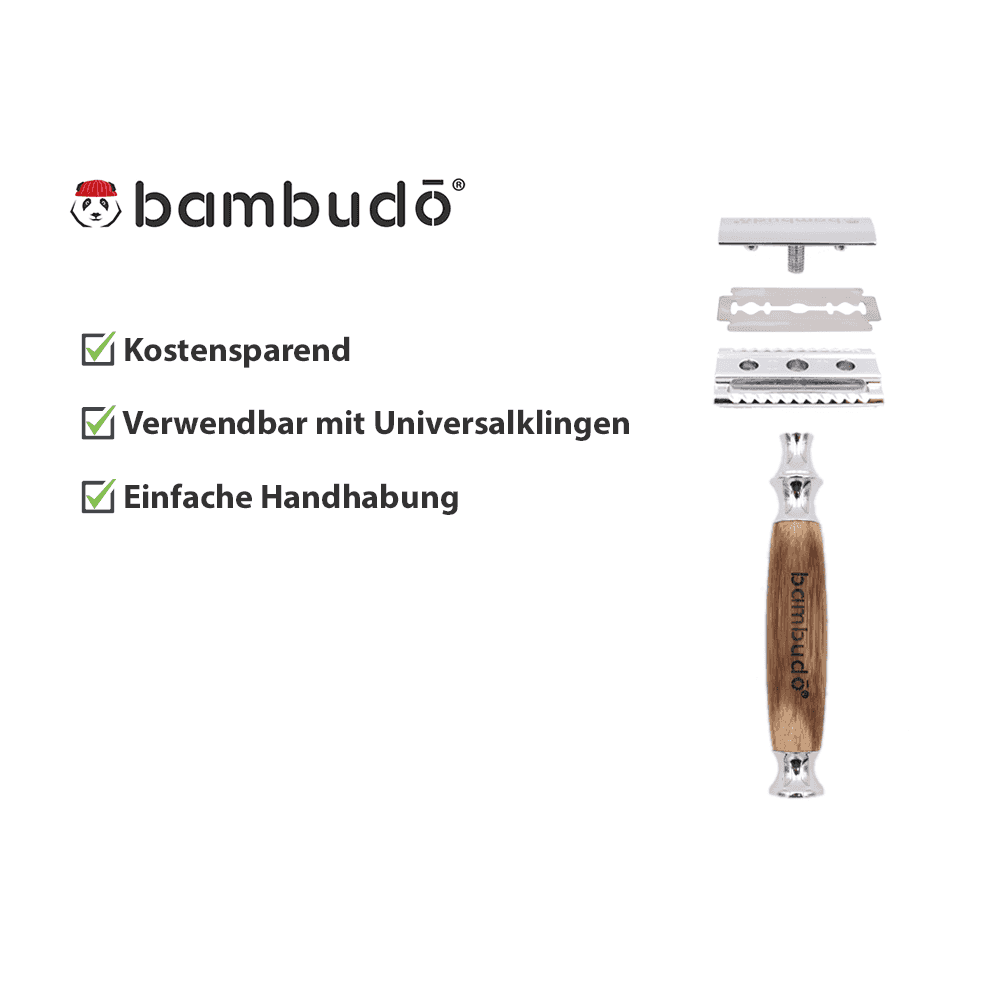 bambudō - Wholesale Razor - Razor with 10 Solingen steel blades2
