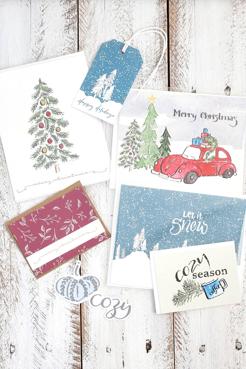 The Painted Pen - Wholesale Christmas Card - Holiday Themed Christmas Card Starter Pack1