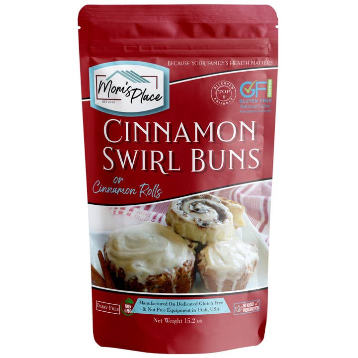 Mom's Place Gluten Free - Wholesale Cake Mix - Gluten-Free Cinnamon Swirl Bun OR Cinnamon Roll Mix