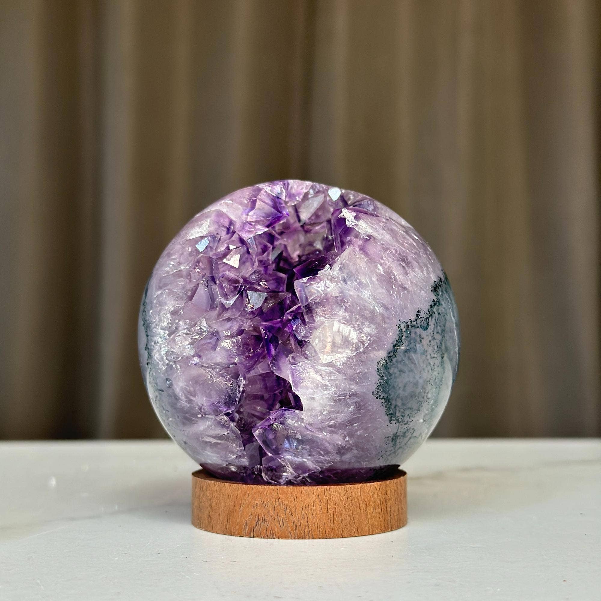 Deep Purple Project - Wholesale Spiritual Stone/Crystal - Amethyst Crystal Sphere 8
