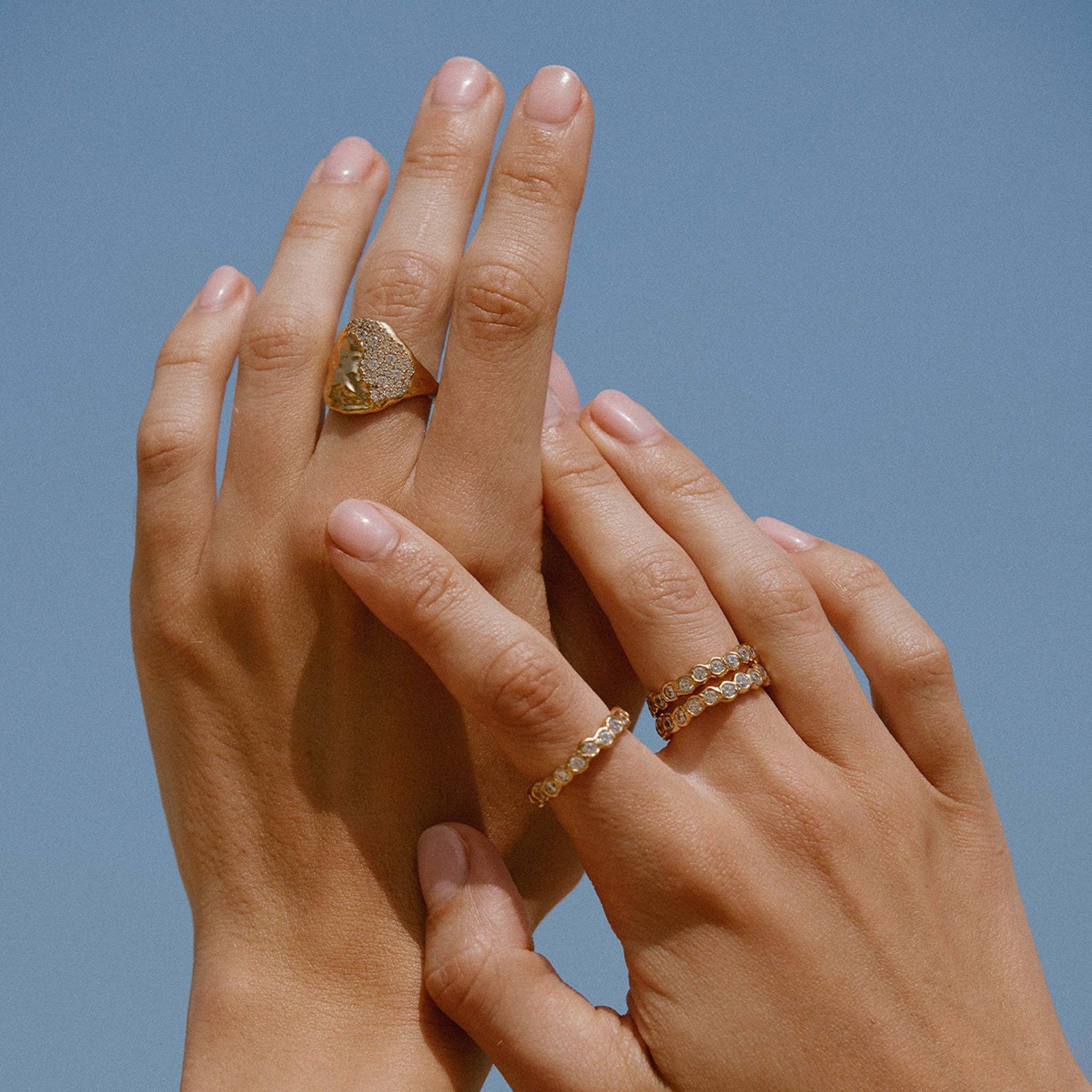 Agapée Jewelry - Wholesale Multi-Stone Ring - Amélia II Ring | Jewelry Gold Gift Waterproof4