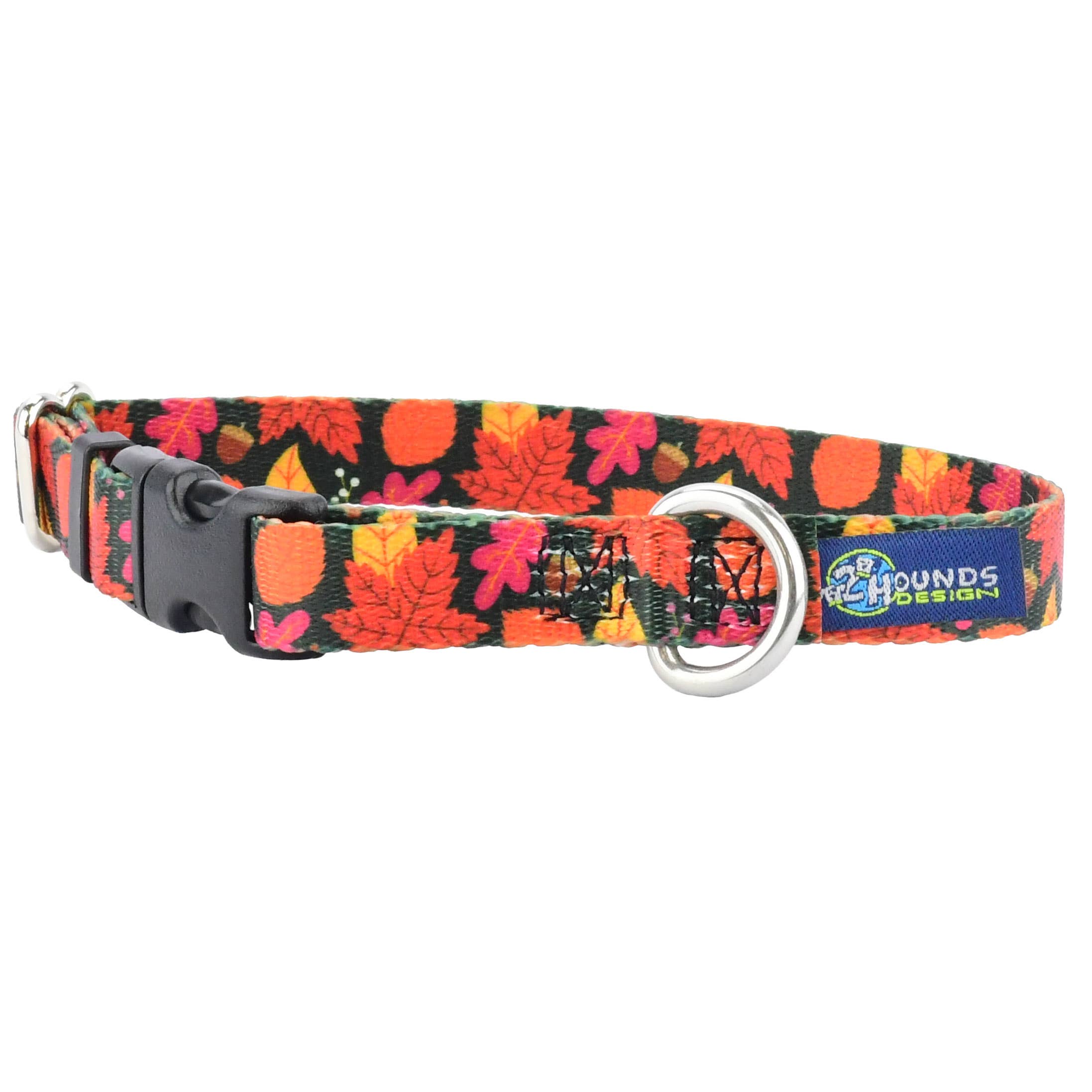 2 Hounds Design - Wholesale Pet Collar - Dog - 5/8″ EarthStyle Falling Leaves Dog Collar1