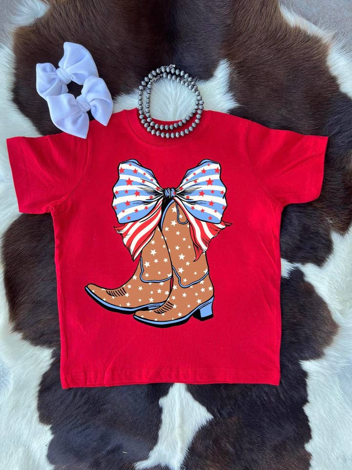 Patriotic boot for wholesale by Buckin Baby Wholesale