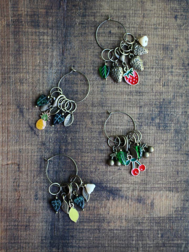 Summer Fruits Stitch Markers (Pack of 4) for wholesale by NNK Press