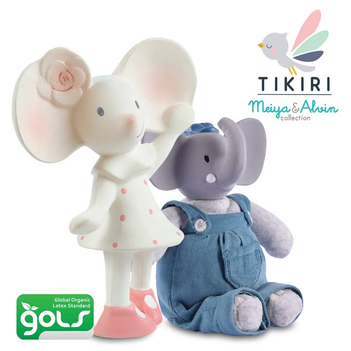 Tikiri Toys LLC - Wholesale Teether (Not Clip-On) - Baby - Mini Alvin the Elephant Rubber Head Toy