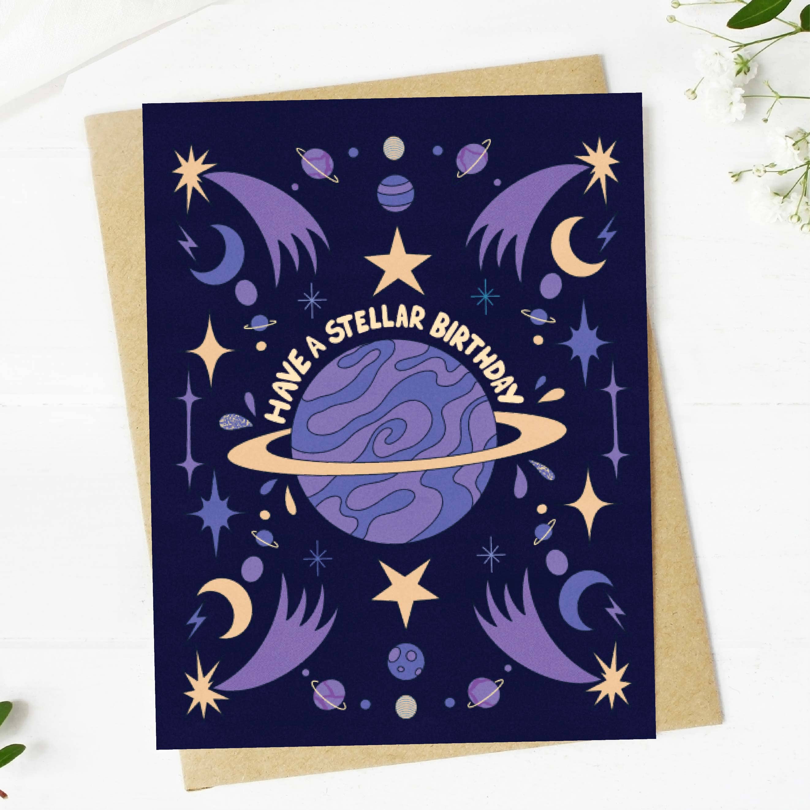 Big Moods - Wholesale Birthday Card - "Have a stellar birthday" Birthday Card3