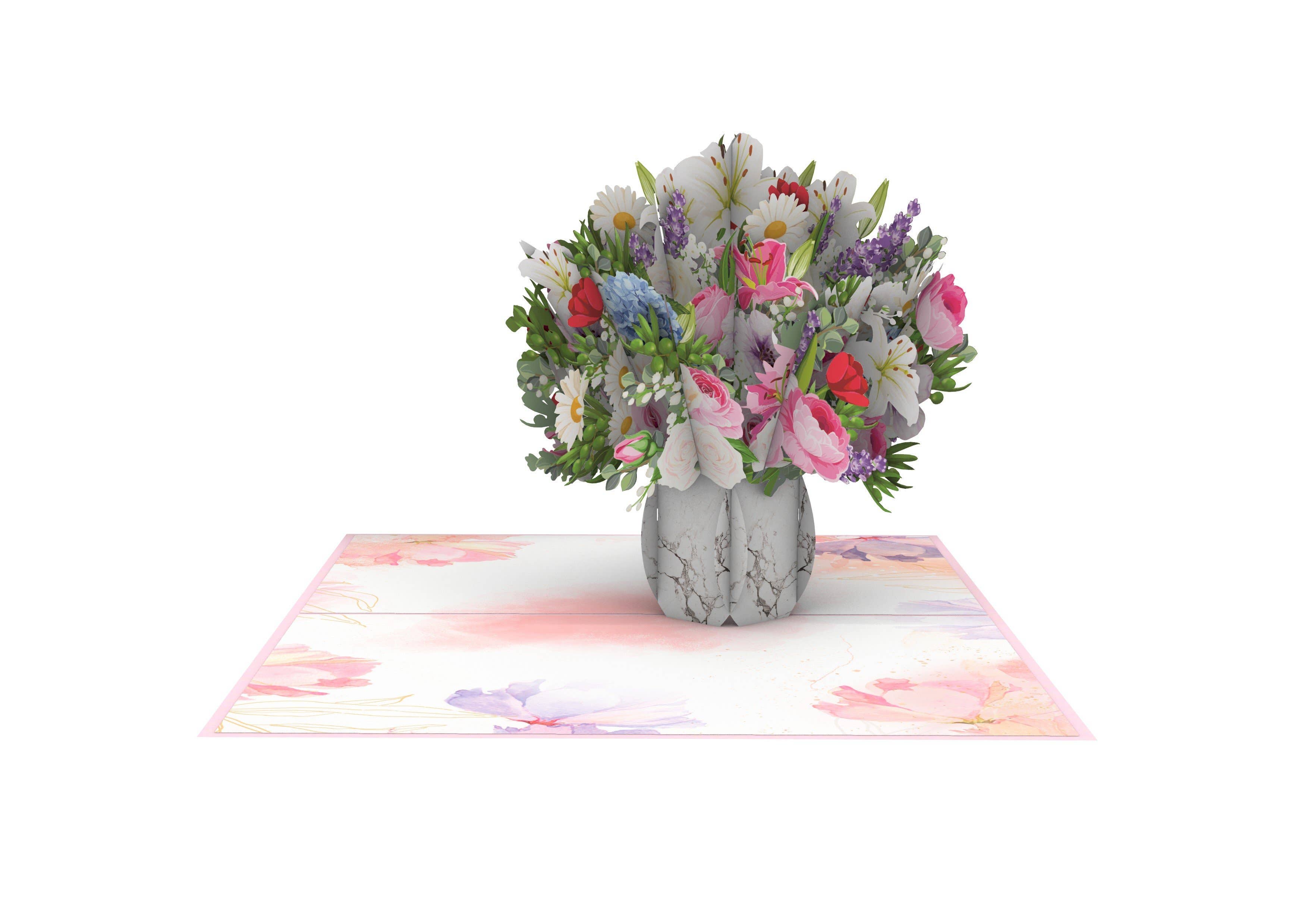 Blue Bird Cards - Wholesale Everyday Greeting Card - Floral Vase Pop-Up Card5