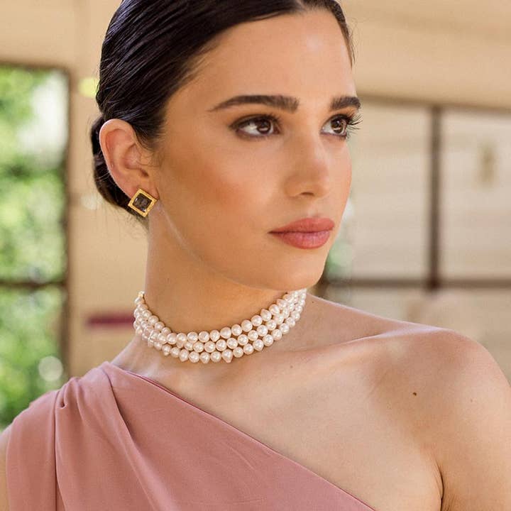 ACUS - Wholesale Stud/Post Earrings - Marko Green Unakite Earrings3