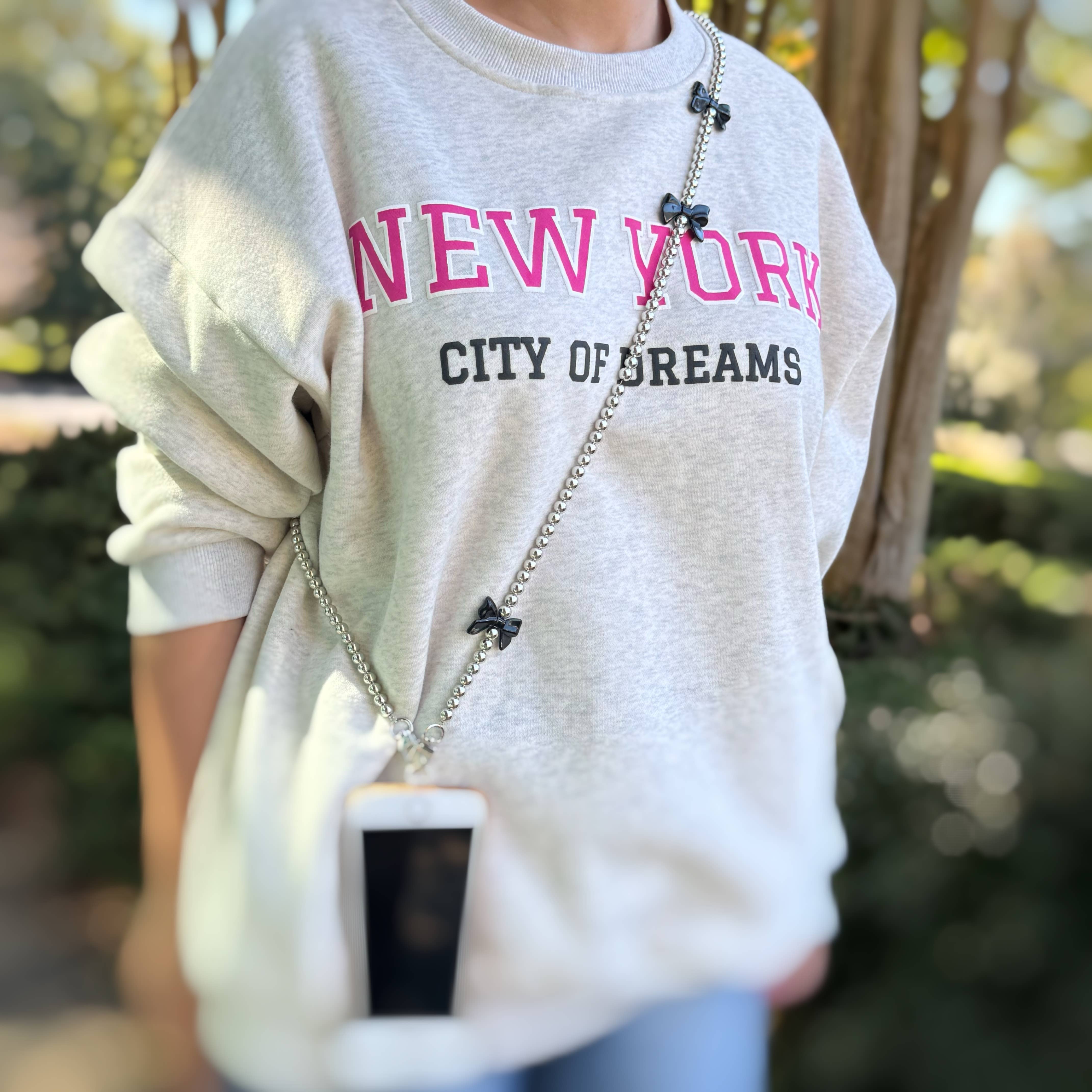 Ellison+Young - Wholesale Phonecase Strap - Bows And Beads Crossbody Phone Lanyard2