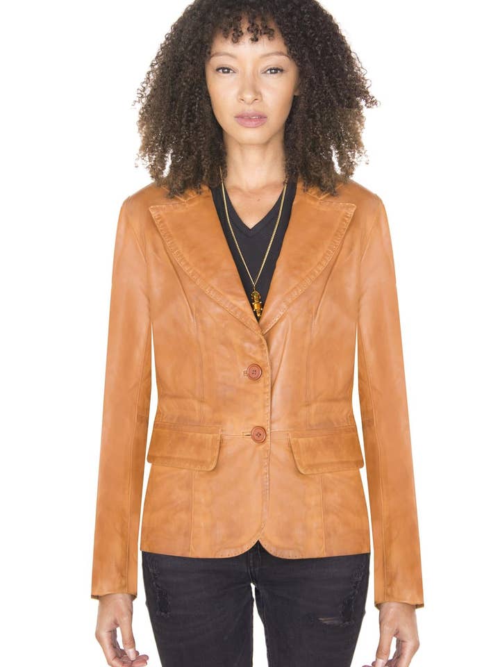 Infinity Leather (Upperclass Fashions Ltd) – wholesale Blazer - Dam – Damers skinnkavaj-Seregno