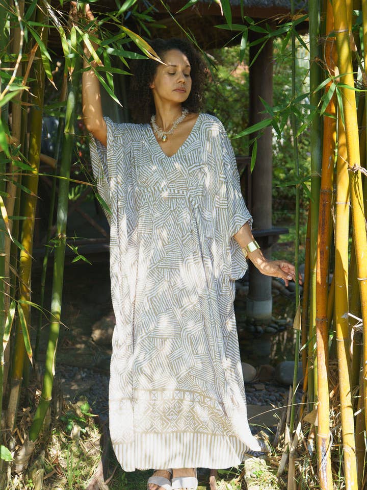 Bali Queen - Wholesale Kaftan - Women's - Mojave Cinched Long Caftan10