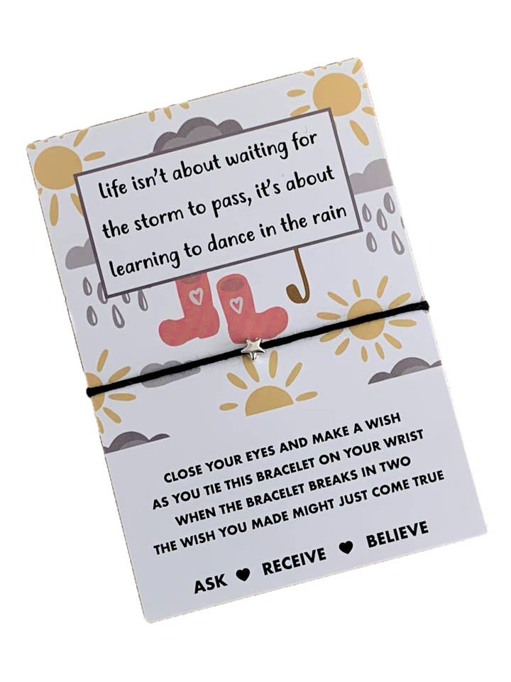 Dance In The Rain Wish String for wholesale by Mermaid Marys