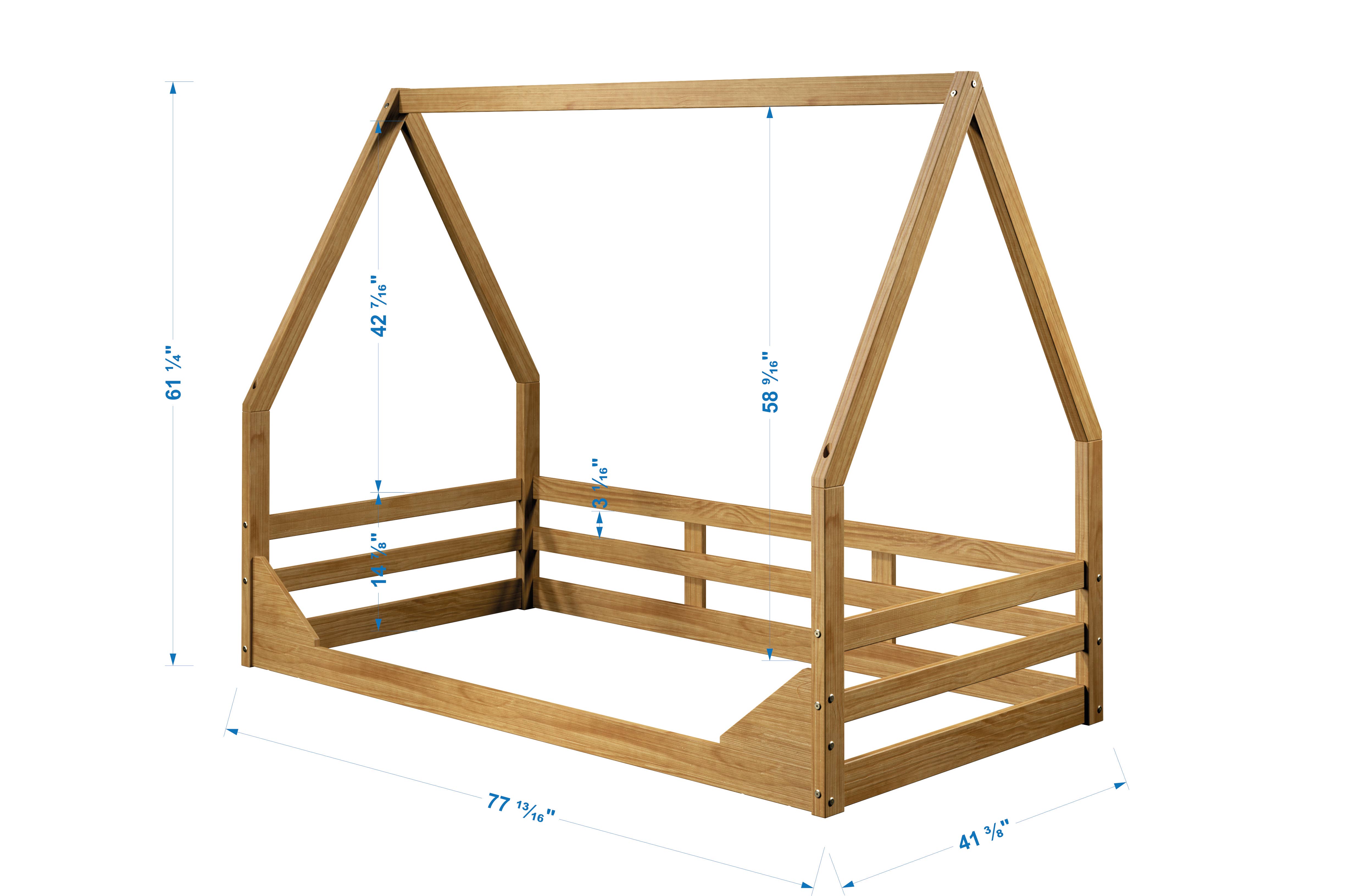 P'kolino - Vente Lit – enfant et bébé - Lit de sol double Casita2