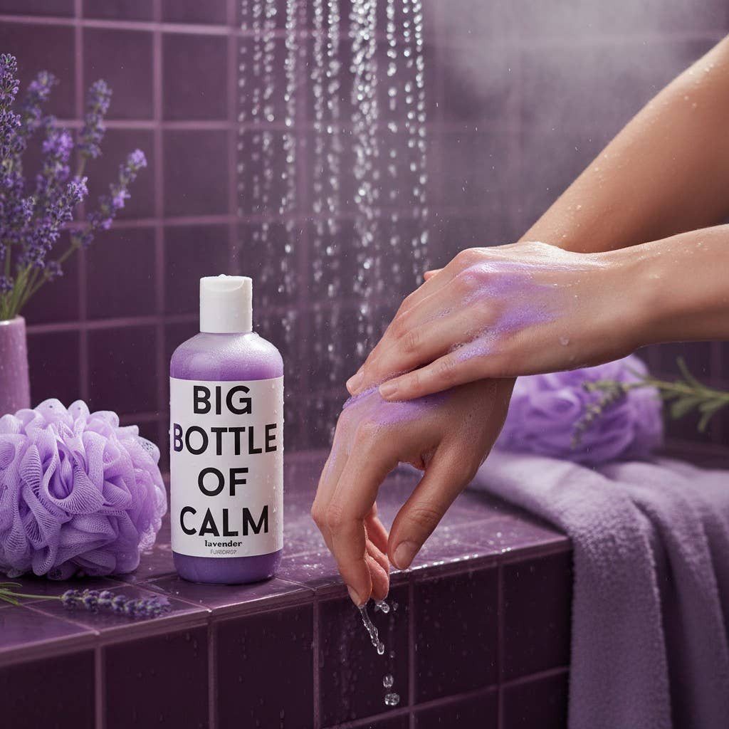 Pure Drop - Wholesale Body Wash/Shower Gel - Big Bottle Of Calm Lavender Shower Gel, Body Wash4