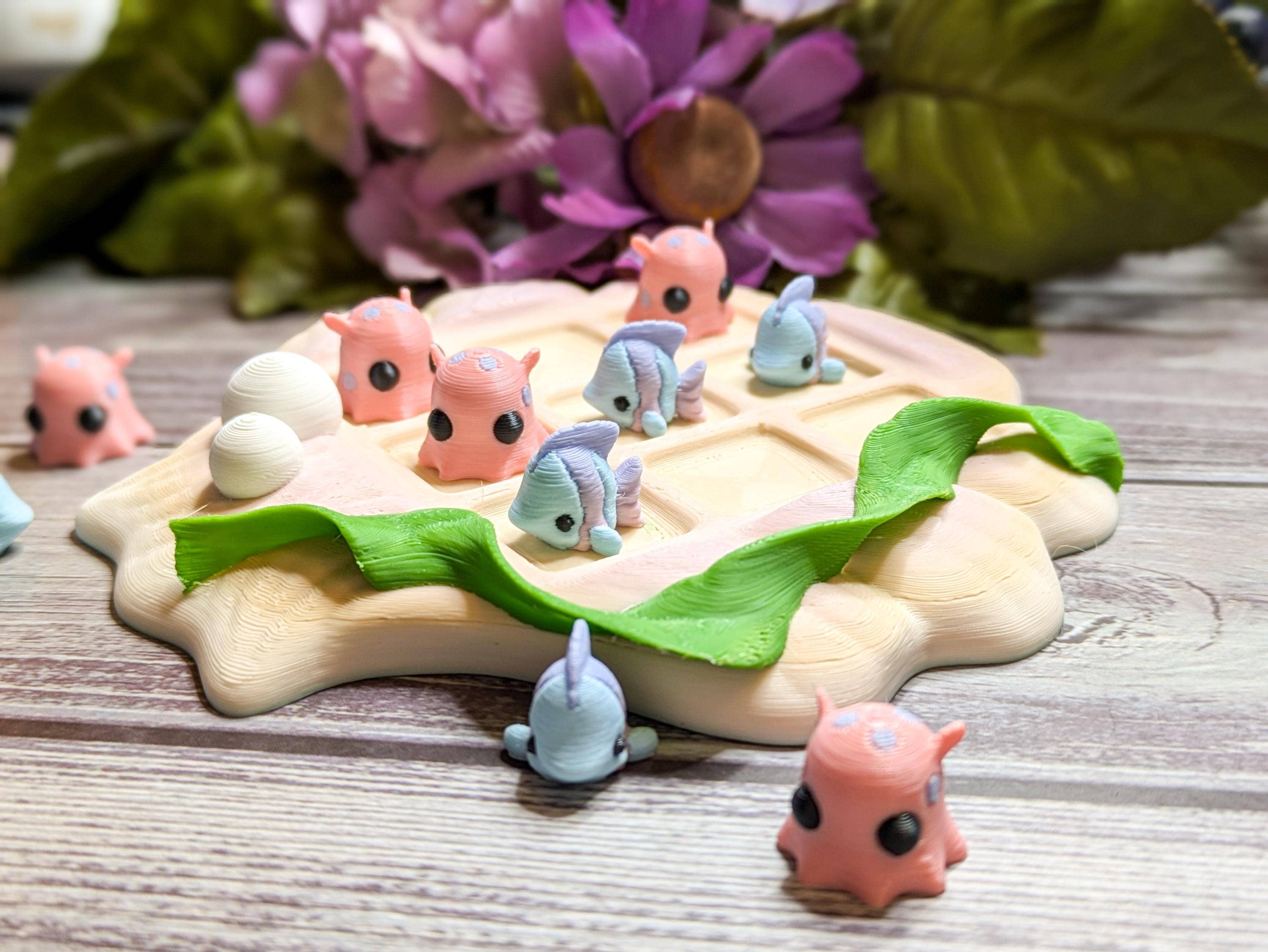 Witchbriar Cottage - Wholesale Board Game - 3D Printed Undersea Tic Tac Toe with Marine Figures1