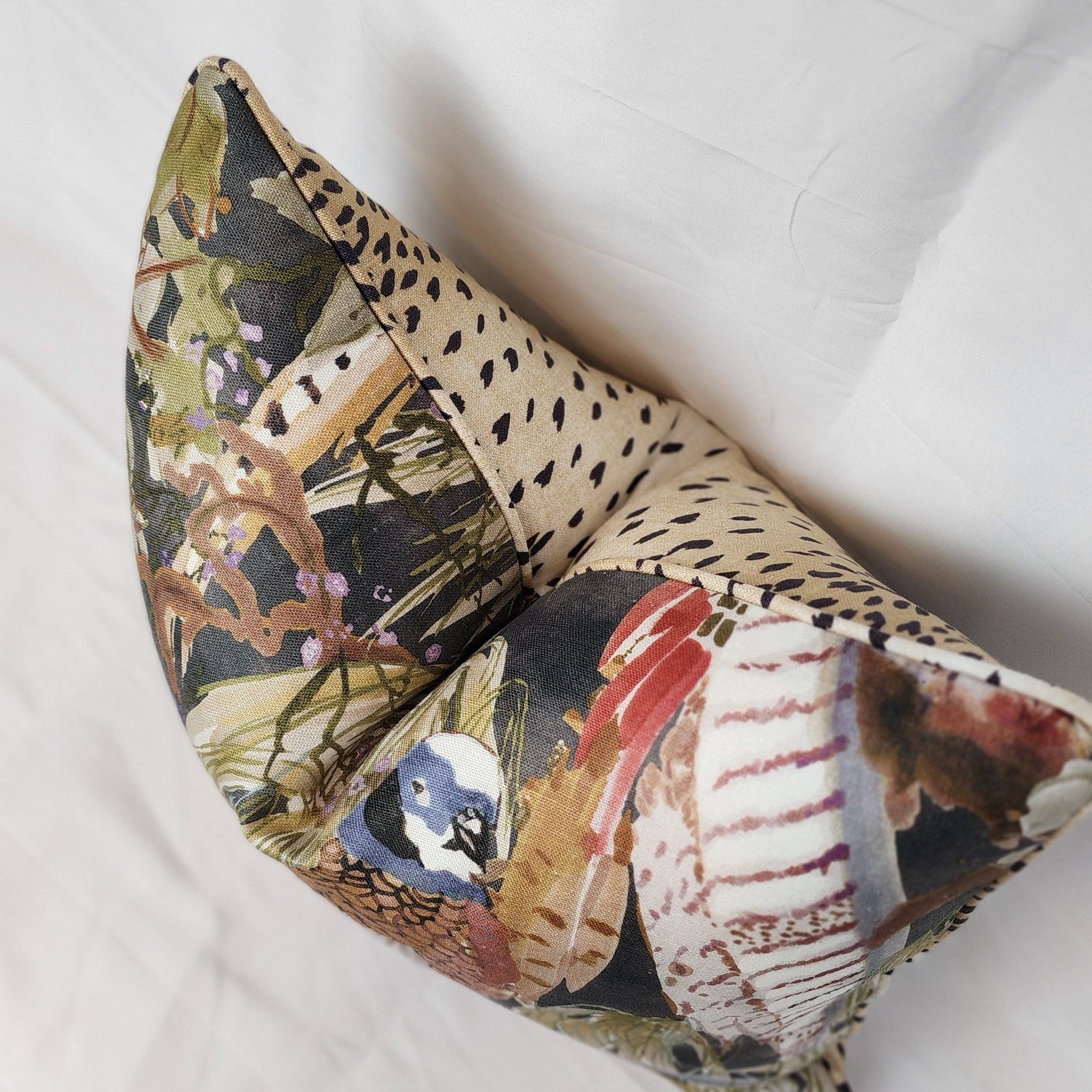 Wheaton Whaley Home - Vendita all'ingrosso Fodera cuscino decorativo - WWH Faves - Federa decorativa con stampa fagiano e retro in tessuto animalier by Lee Jofa5
