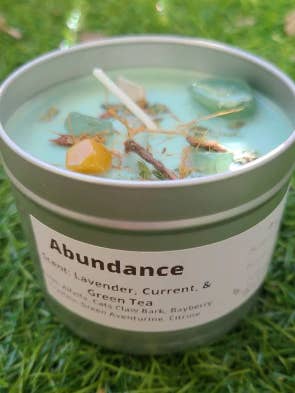 Abundance Intention Candle 8oz for wholesale by Harlow's Garden Gifts