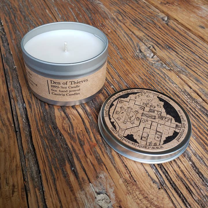 Cantrip Candles - Wholesale Travel Candles - Den of Thieves 6 oz.