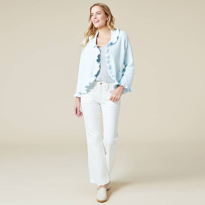 Softies - Wholesale Jacket - Women's - Dreamy Drape Ruffle Chenille Bed Jacket for Women