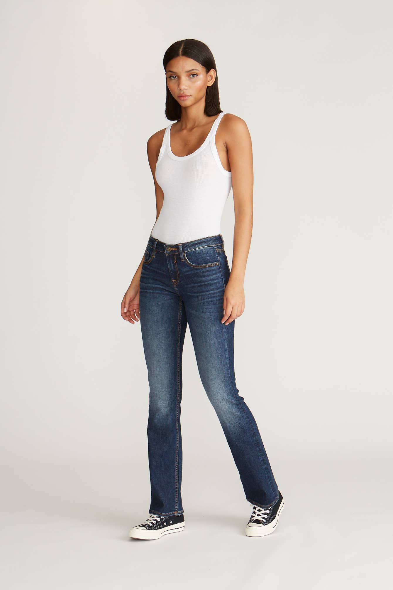 h&m elastic waist jeans